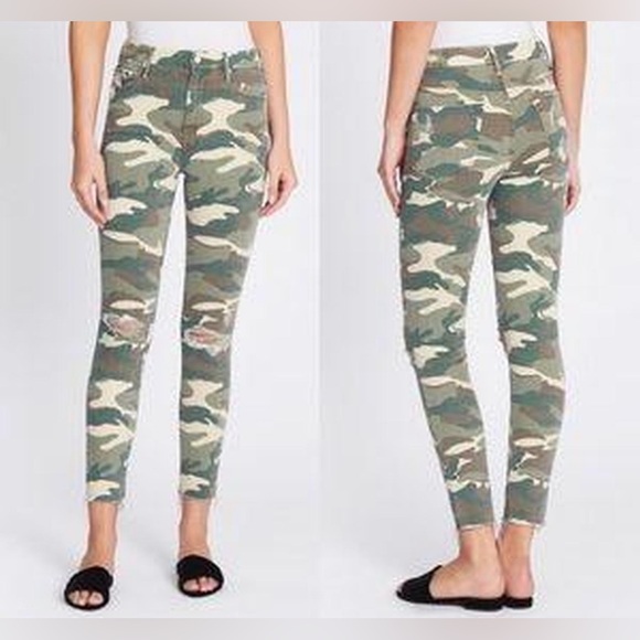 MOTHER High waisted Looker ankle Fray, color is See Me Sz 25 - Picture 3 of 12